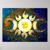 Triple Goddess Crowned Poster (Vorne)