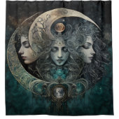 Triple Goddess Duschvorhang (Vorderseite)