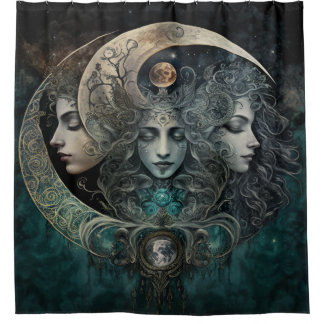 Triple Goddess Duschvorhang