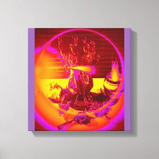 Triple Goddess Hekate mit Angeboten Leinwanddruck