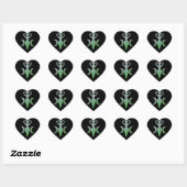 Triple Goddess Herz-Aufkleber (Blatt)