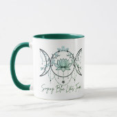 Triple Goddess & Lotus Green Mug Tasse (Links)