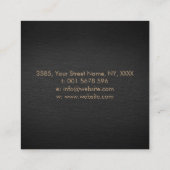 Triple Goddess mit triskele - Gold Quadratische Visitenkarte (Rückseite)