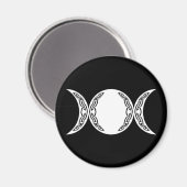Triple Goddess Moon Symbol Magnet (Vorderseite/Rückseite)