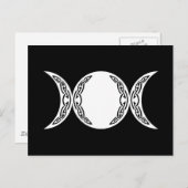Triple Goddess Moon Symbol Postkarte (Vorne/Hinten)