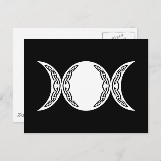 Triple Goddess Moon Symbol Postkarte (Vorne/Hinten)