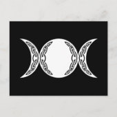 Triple Goddess Moon Symbol Postkarte (Vorderseite)