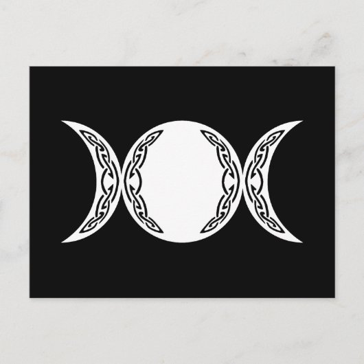 Triple Goddess Moon Symbol Postkarte (Vorderseite)