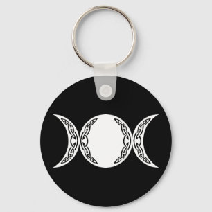 Triple Goddess Moon Symbol Schlüsselanhänger