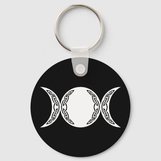 Triple Goddess Moon Symbol Schlüsselanhänger (Vorderseite)