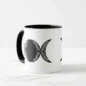Triple Goddess Moon Symbol Tasse (Vorderseite Links)
