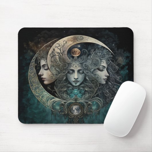 Triple Goddess Mousepad (Mit Mouse)