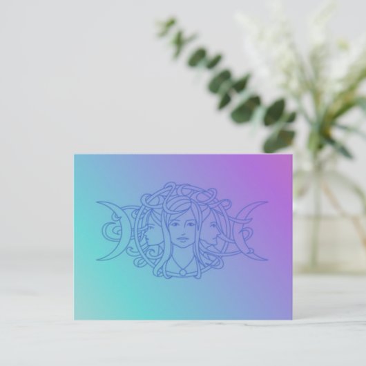 Triple Goddess Postkarte (Stehend Vorderseite)