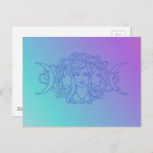 Triple Goddess Postkarte (Vorne/Hinten)