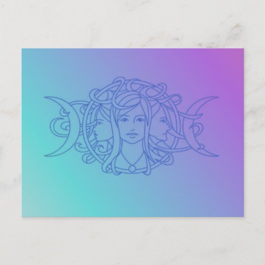 Triple Goddess Postkarte (Vorderseite)