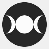 Triple Goddess Runder Aufkleber (Vorderseite)
