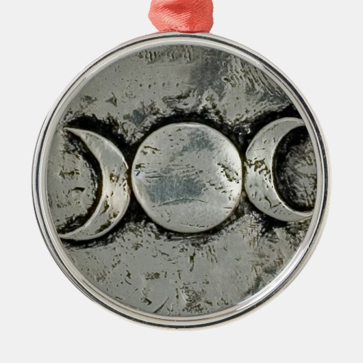 Triple Goddess Silbernes Ornament (Vorne)