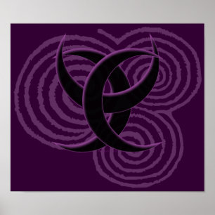 Triple Goddess Symbol Posters Poster