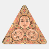 Triple Goddess Triangle Sticker (Vorderseite)