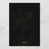 Triple-Goldrahmen Silvesterparty Einladung (Rückseite)