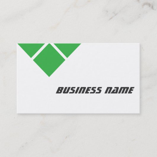 Triple Green Game Testing Business Card Visitenkarte (Vorderseite)