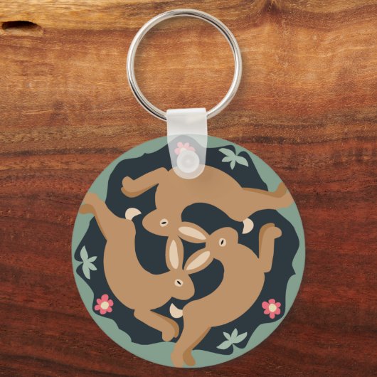 Triple Hare Schlüsselanhänger (Vorderseite)