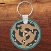 Triple Hare Schlüsselanhänger (Vorderseite)