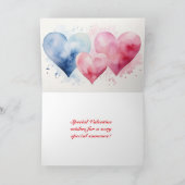 TRIPLE HEART VALENTINE CARD FÜR JEDEN DANKESKARTE (Innenseite)