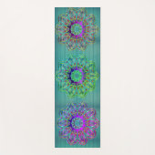 Triple-hexagon mandala magischer Yogamatsch Yogamatte (Vorderseite)