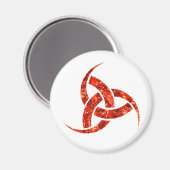 Triple Horn von Odin Magnet (Vorderseite/Rückseite)