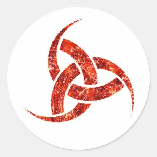 Triple Horn von Odin Runder Aufkleber (Vorderseite)