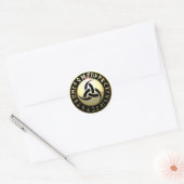 Triple Horn von Odin Runder Aufkleber (Umschlag)