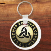 Triple Horn von Odin Schlüsselanhänger (Vorderseite)