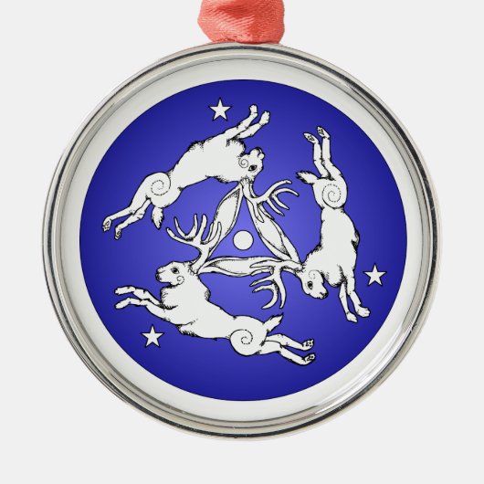 Triple Jackalope Ornament (Vorne)