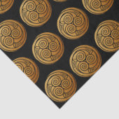 Triple-Keltisches-Knoten-Wirbel-Mandala Seidenpapier (Detail)