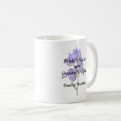 Triple Lila Iris Kaffeetasse (VorderseiteRechts)