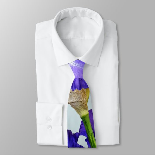 Triple Lila Iris Krawatte (Gebunden)