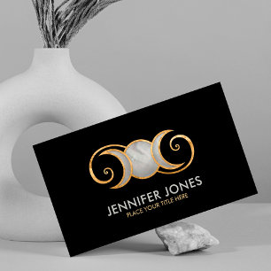 Triple Mond - Golden Spiral Ornament Visitenkarte
