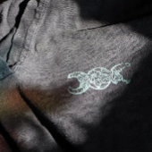 Triple Mond Göttin Symbol Blume Gummistempel