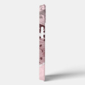 Triple Monogram Pink Barock Butterfly Art Case-Mate iPhone Hülle (Rückseite / Rechts)