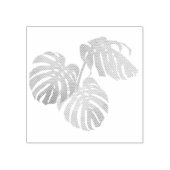 Triple Monstera Briefmarke Gummistempel (Prägung)