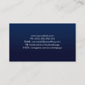 Triple Moon - Baum des Lebens - Mondstein und Perl Visitenkarte (Rückseite)