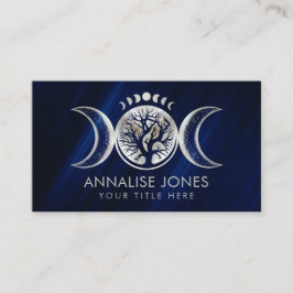 Triple Moon - Baum des Lebens Ornament Business Ca Visitenkarte