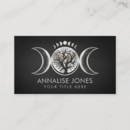 Triple Moon - Baum des Lebens Ornament Business Ca Visitenkarte