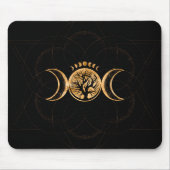 Triple Moon - Baum des Lebens Ornament Mousepad (Vorne)