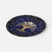 Triple Moon - Baum des Lebens Ornament Pappteller (Schrägansicht)