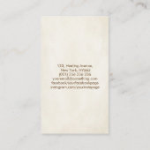 Triple Moon - Baum des Lebens Ornament Visitenkarte (Rückseite)