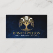 Triple Moon - Baum des Lebens Ornament Visitenkarte (Vorderseite)