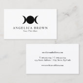 Triple Moon Business Card Visitenkarte (Vorne/Hinten)