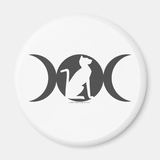 Triple Moon Cat Magnet (Vorne)